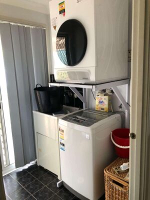 dryer stand installation example