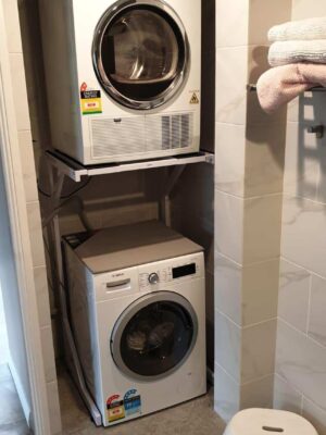 dryer stand installation example